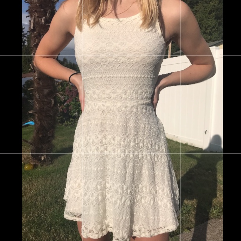 Wet seal white lace dress